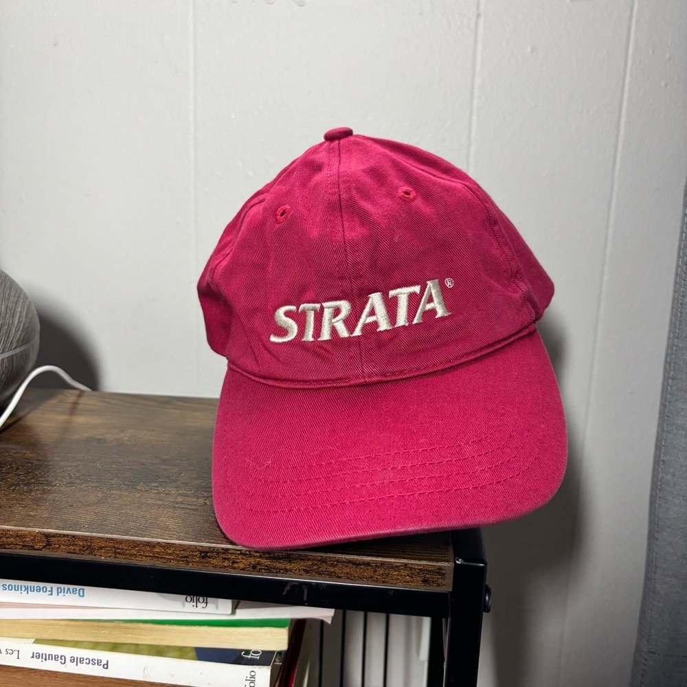 Strata Pink red ish Baseball Cap